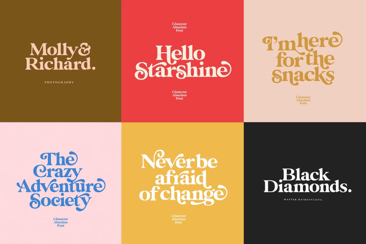 Glamour Absolute Font free download preview 9 – Serif Fonts font