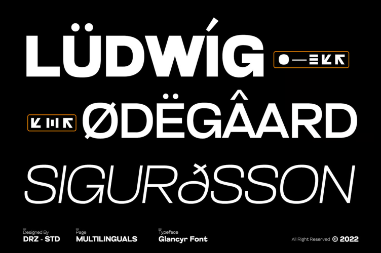 Glancyr Font free download preview 3 – Sans Serif Fonts font
