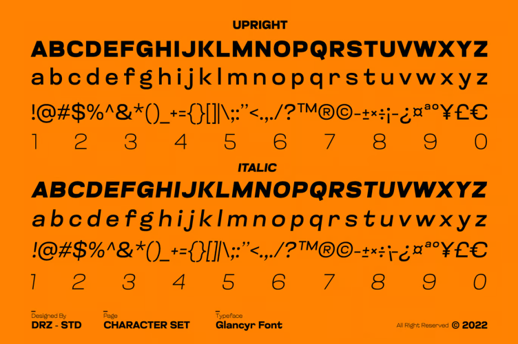 Glancyr Font free download preview 5 – Sans Serif Fonts font