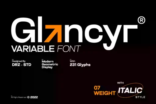 Glancyr Font free download preview 6 – Sans Serif Fonts font