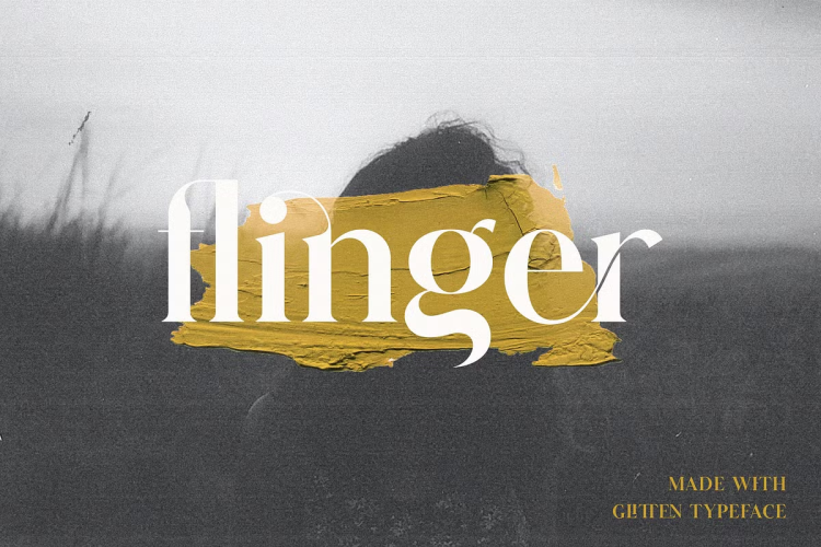 Glitten Font free download preview 2 – Serif Fonts font