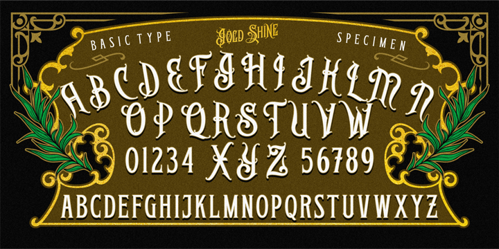 Goldshine Font Family free download preview 1 – Font Family font