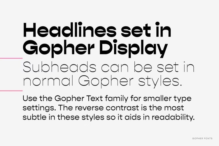 Gopher Font free download preview 10 – Font Family font
