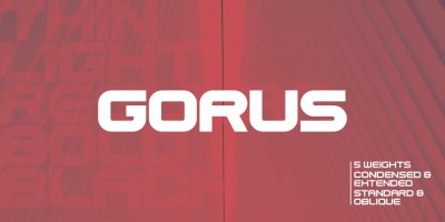 Gorus Font Family free download – Headlines font preview