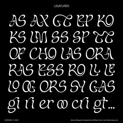 Gosna Font free download preview 10 – Display Fonts font