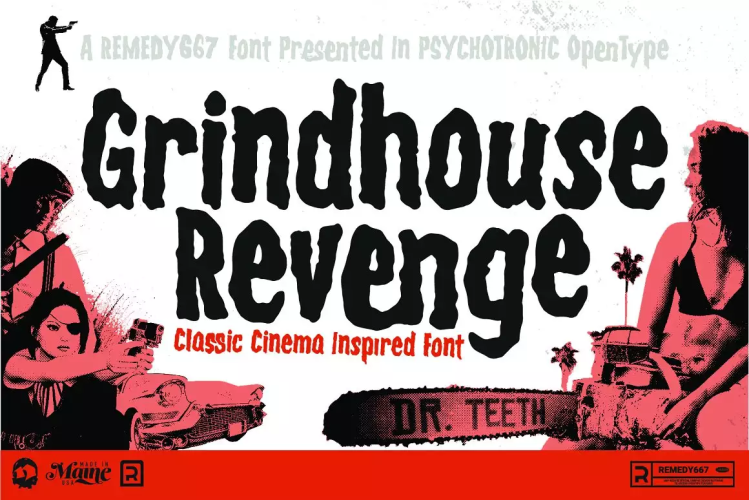 Grindhouse Revenge Font free download preview 6 – Display Fonts font