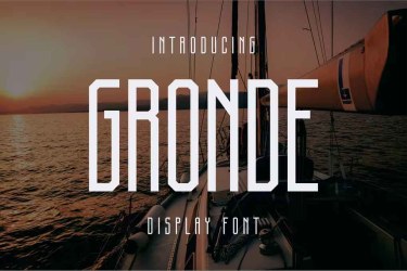 Gronde Font free download – Professional font preview