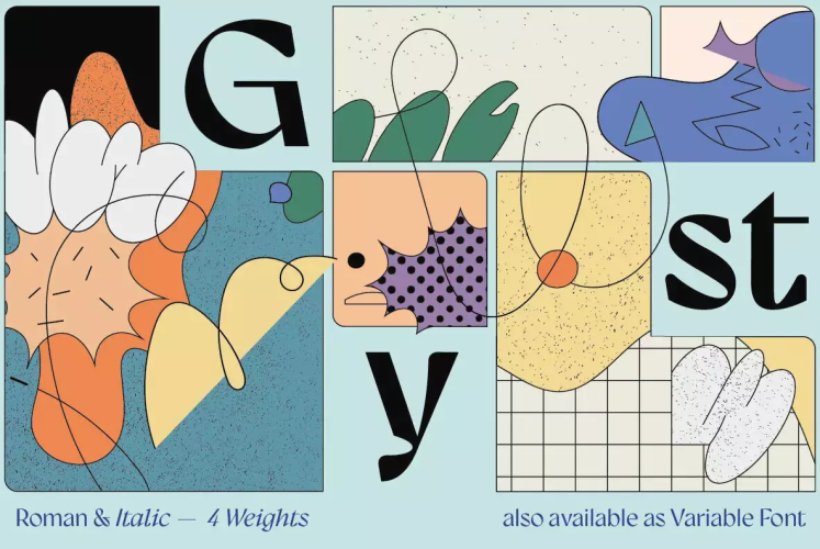 Gyst Font Family free download preview 5 – Display Fonts font