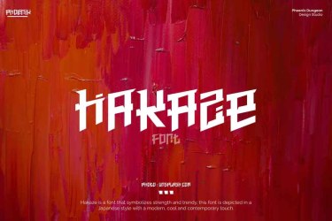 Hakaze Font free download – Decorative font preview