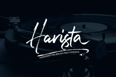 Harista Font free download – Handwritten font preview