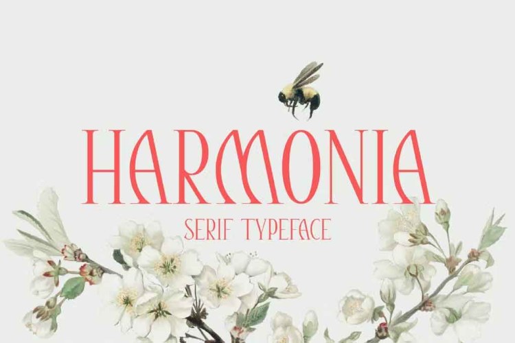 Harmonia Elegant Serif Font free download preview 3 – Serif Fonts font