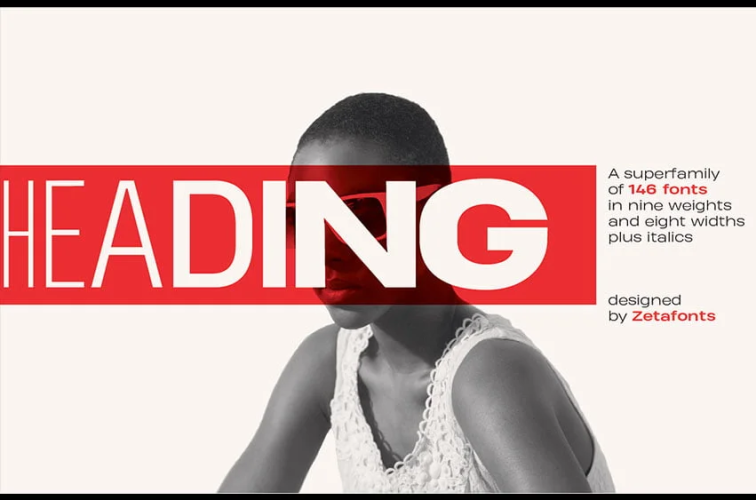 Heading Pro Font free download preview 7 – Typeface font