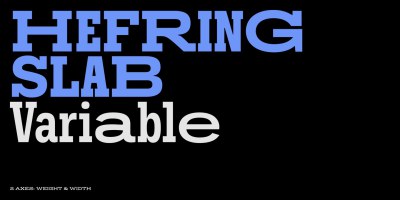 Hefring Slab Variable Font Family free download – Minimal font preview
