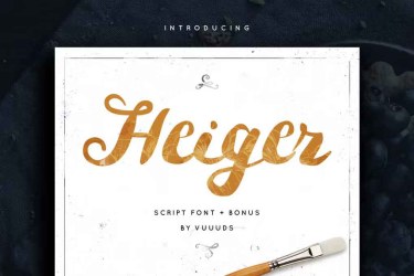 Heiger Font free download – Free font preview