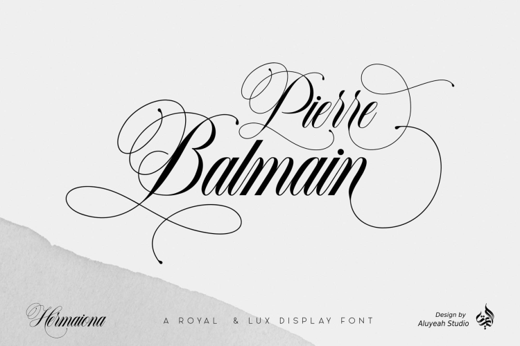 Hermaiona Font free download preview 3 – Calligraphy Fonts font