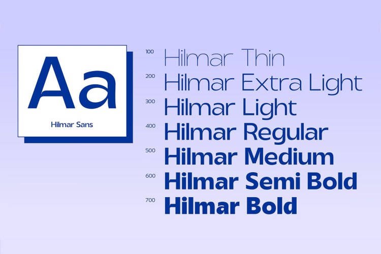 Hilmar Sans Font Family free download preview 1 – Sans Serif Fonts font