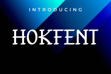 Hokfent Font free download – Serif Fonts font preview