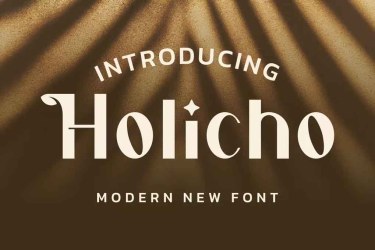 Holicho Font free download – Display font preview