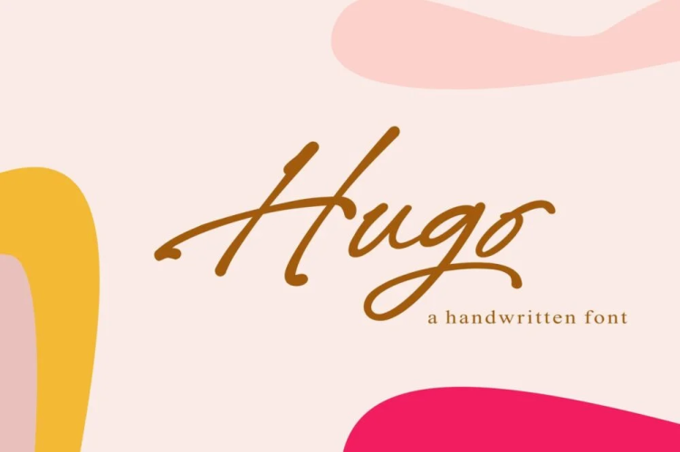 Hugo Font free download preview 5 – Script And Handwritten font