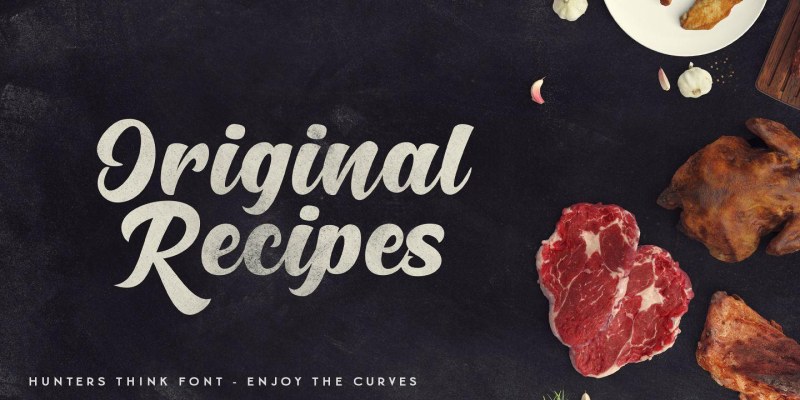 Hunters Think Font free download preview 4 – Script And Handwritten font