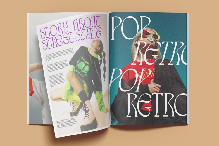 Hypne Pop Display Font free download preview 2 – Display Fonts font