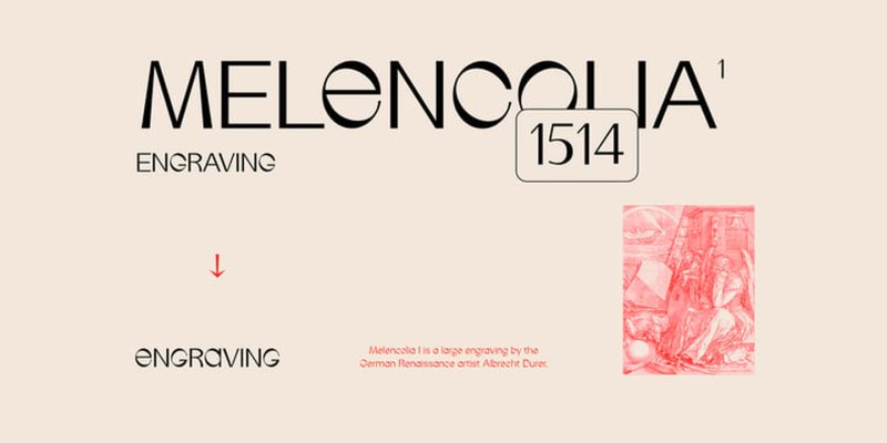 IF Durer Display Font free download preview 1 – Modern Fonts font