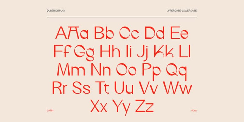 IF Durer Display Font free download preview 2 – Modern Fonts font