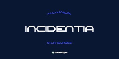 Incidentia Font free download – Download font preview