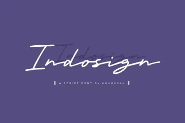 Indosign – Elegant Script Font free download – Script And Handwritten preview
