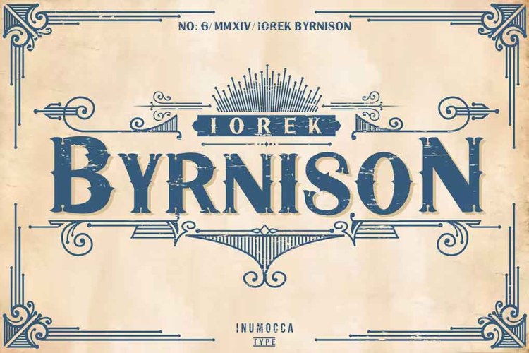 Iorek Byrnison Font free download preview 3 – Serif Fonts font