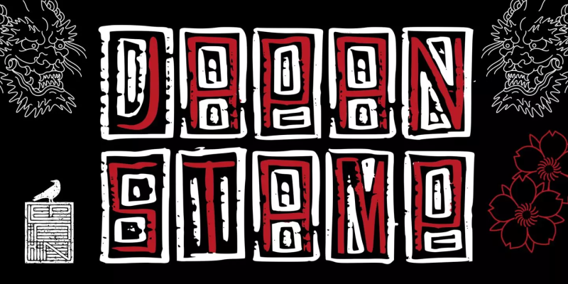 Japan Stamp Font free download preview 6 – Decorative Fonts font