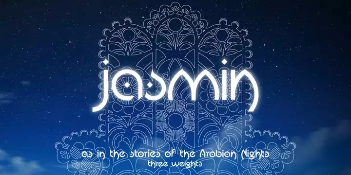 Jasmin Font free download preview 5 – Display Fonts font