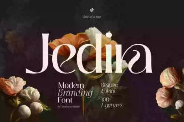 Jedira Font free download – Modern font preview