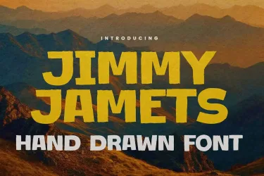 Jimmy Jamets – Hand Drawn Font free download – Display Fonts preview