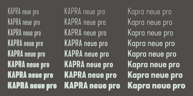 Kapra Neue Pro Font Family free download preview 2 – Sans Serif Fonts font