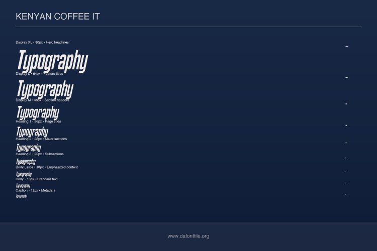 Kenyan Coffee Font Family free download preview 5 – Sans Serif Fonts font
