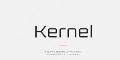 Kernel Font Family free download – Geometric font preview