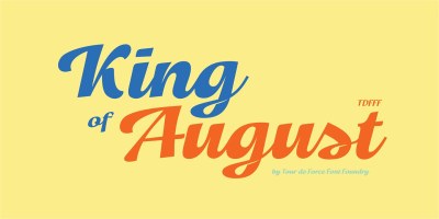King of August Font free download – Free font preview