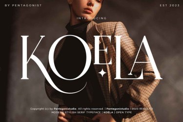 Koela – Modern Serif Font free download – Download font preview