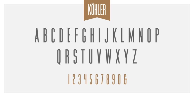 Kohler Font Family free download preview 4 – Display Fonts font