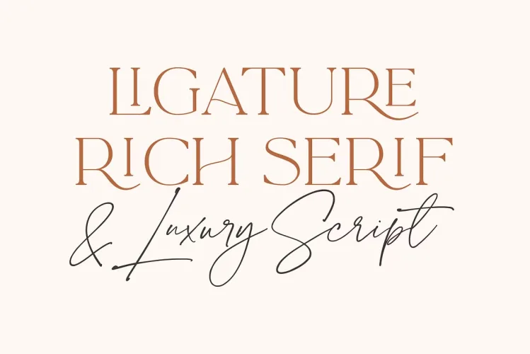 La Luxes Font preview 1 – Script And Handwritten font sample