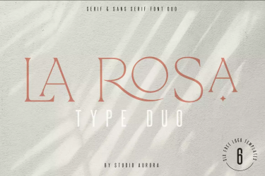 La Rosa – Elegant Summer Serif Font free download – Contemporary font preview