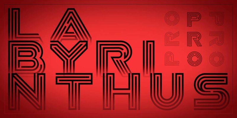 Labyrinthus Pro Font free download preview 1 – Display Fonts font