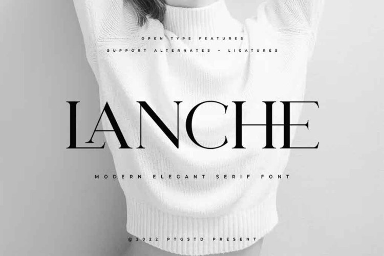 Lanche Font free download preview 4 – Serif Fonts font