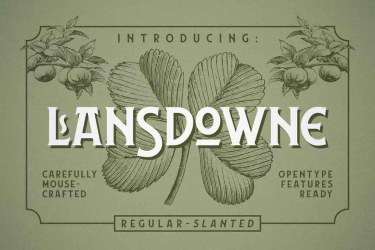 Lansdowne Font free download – Serif Fonts font preview