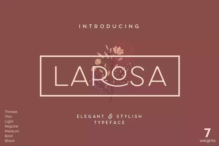 Larosa Font free download preview 10 – Sans Serif Fonts font