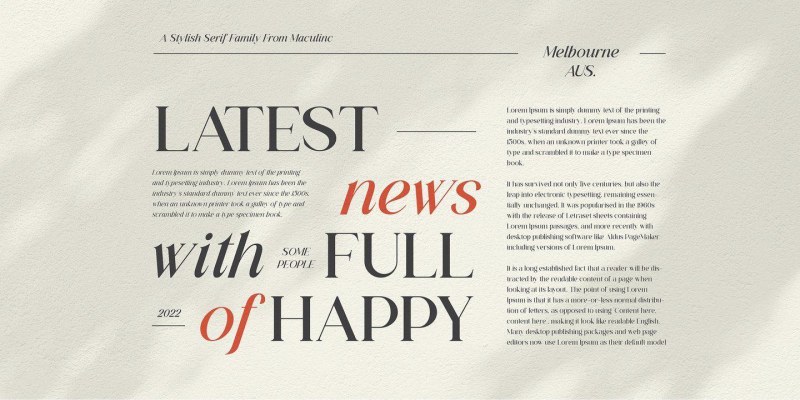 Lessa Font Family free download preview 2 – Serif Fonts font