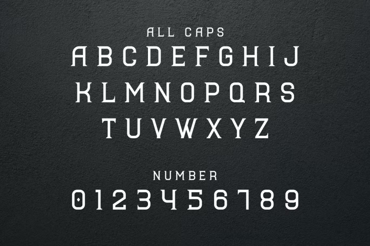 Lethor Font free download preview 3 – Serif Fonts font