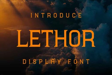 Lethor Font free download – Lethor Font font preview