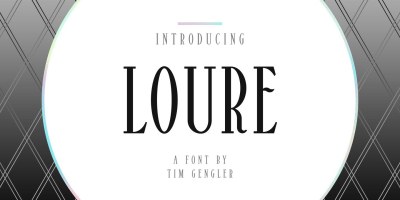Loure Font Family free download – Formal font preview